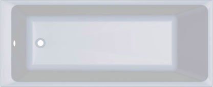 GoodHome Teesta akrylbadekar 170 x 70 cm hvid
