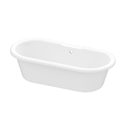 Fritstående akrylbadekar GoodHome Emba 170 x 80 cm hvid