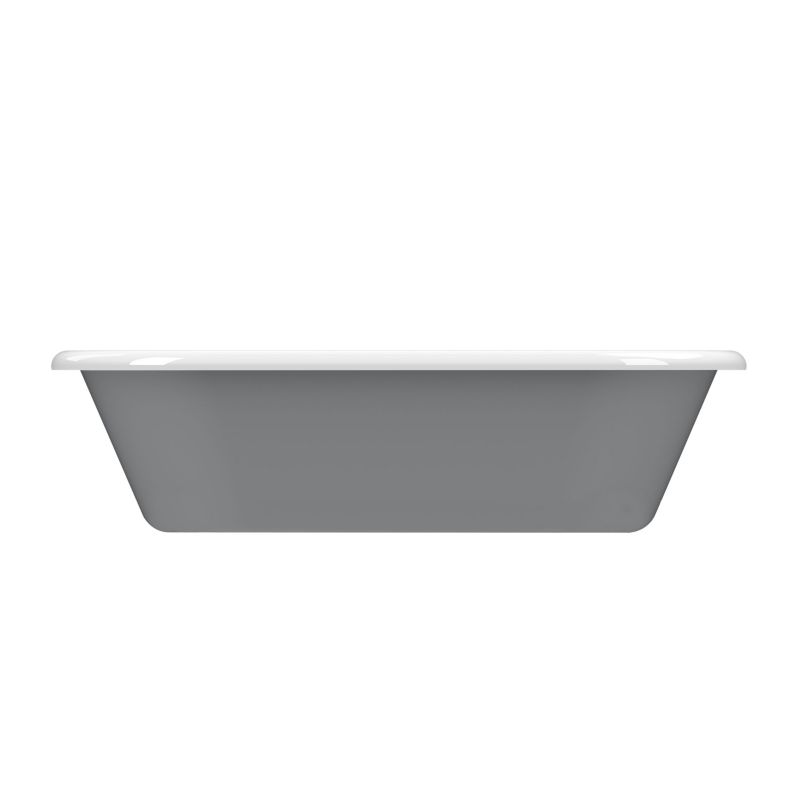 Fritstående akrylbadekar GoodHome Emba 170 x 80 cm grå/hvid