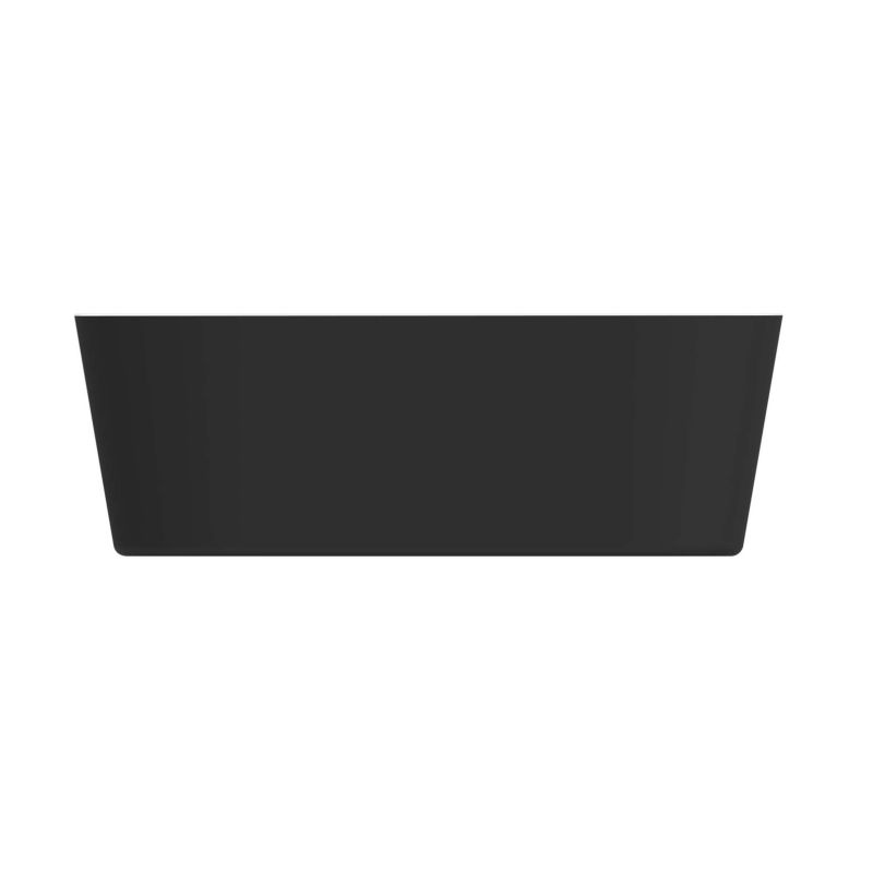 Fritstående akrylbadekar GoodHome Huron 180 x 80 cm oval sort/hvid