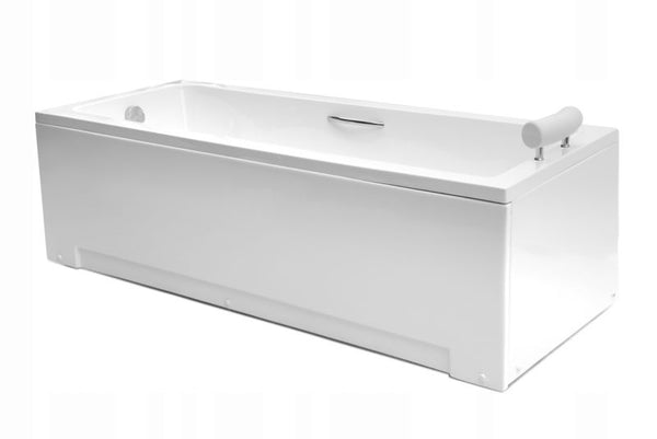 Akryl Badekar Nicole 140x70x52 cm Hvid med To Paneler