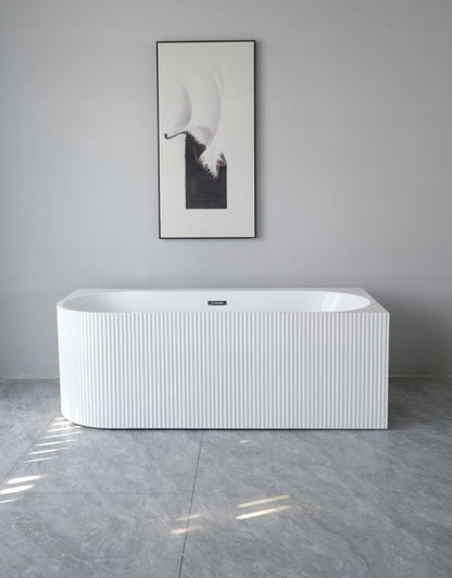 Hjørnebadekar Pula Højre 180x80 cm Hvid