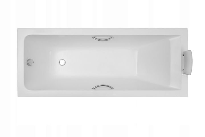 Corciano Nicole fritstående badekar 150x70x52 cm hvid akryl 1 stk.