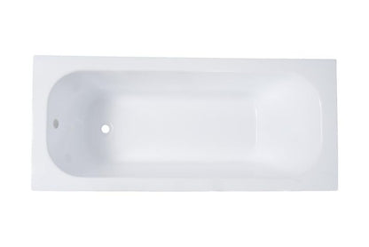 Akryl Badekar Sara Rektangulært 170x70 cm Hvid med Bundventil