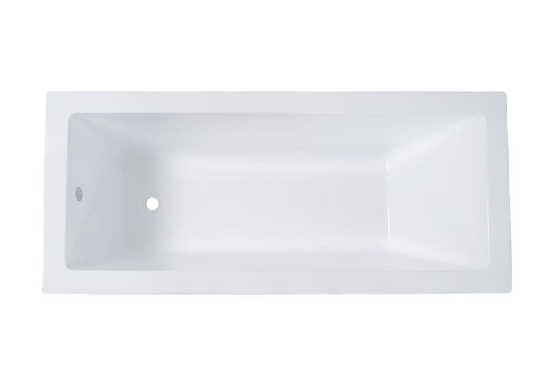 Akryl Badekar Valencia 170x70 cm Hvid med Afløbssæt