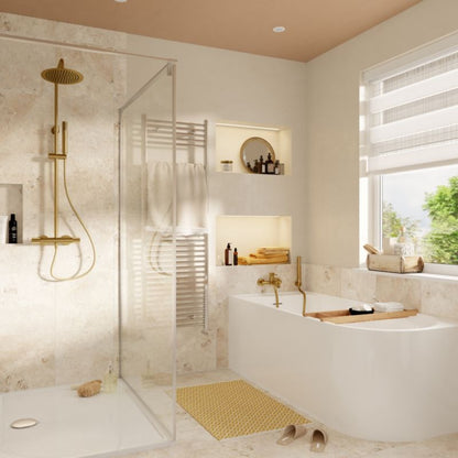 Badekar 170x75 cm Hvid Venstrevendt BTW-J-170x75L
