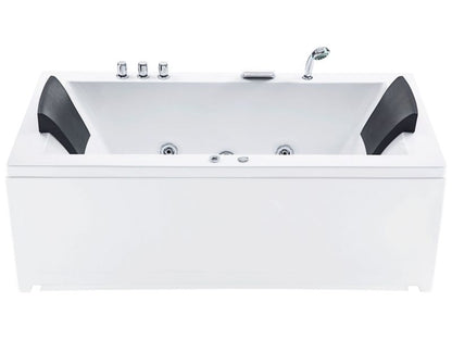 Hjørnebadekar med Hydromassage LED Varadero Højre 183 x 90 cm Hvid