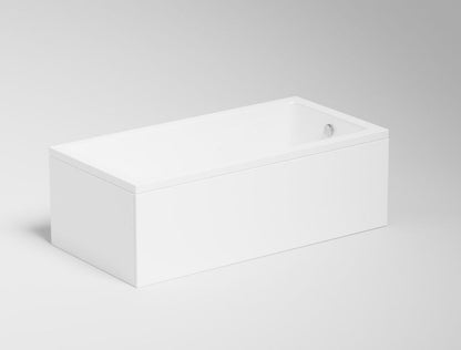 Rektangulært badekar Quattro Mini 130x70 cm hvid inkl. beklædning og sifon | 5904257441201
