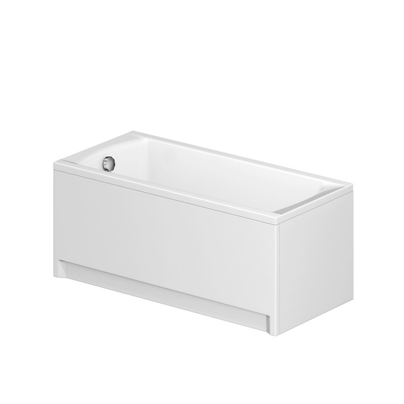 Rektangulært Badekar 150 x 70 cm Hvid Akryl