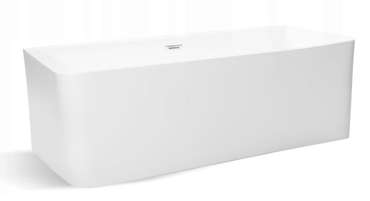 Fritstående badekar Corciano Venus 170x75 cm til væg, hvid, 1 stk.