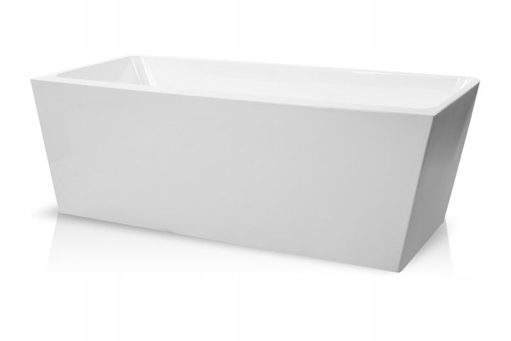 Fritstående badekar Corciano Venus 170x75 cm til væg, hvid, 1 stk.