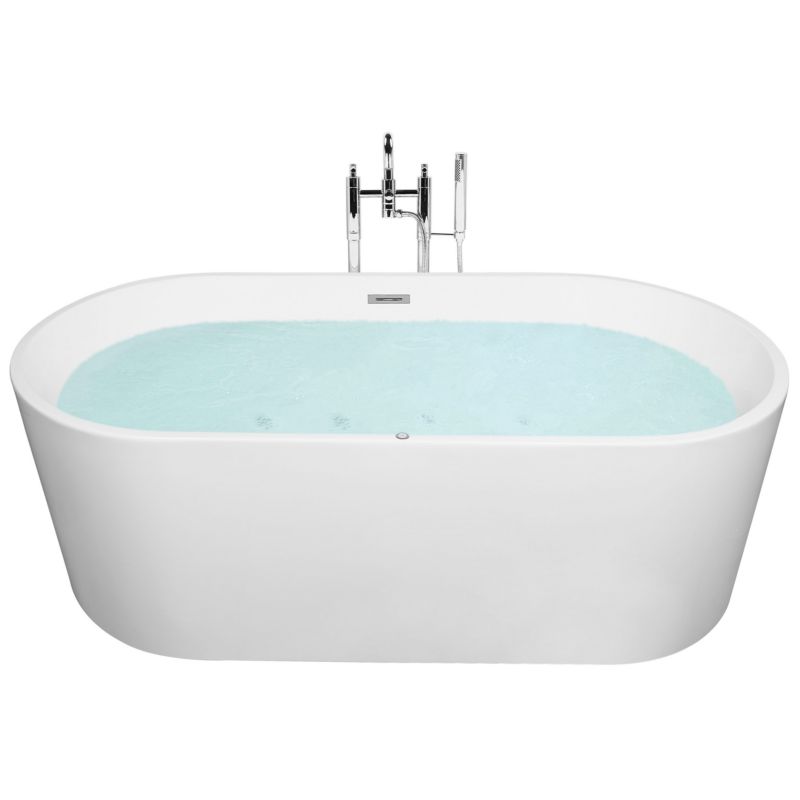 Fritstående LED-badekar HAVANA 170x80 cm Hvid | 4251682262866