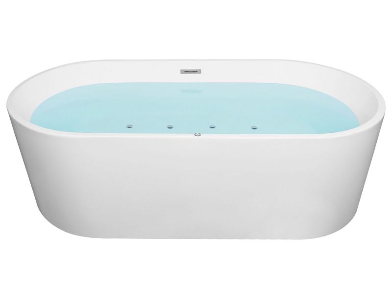 Fritstående LED-badekar HAVANA 170x80 cm Hvid | 4251682262866
