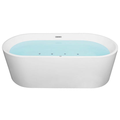 Fritstående LED-badekar HAVANA 170x80 cm Hvid | 4251682262866