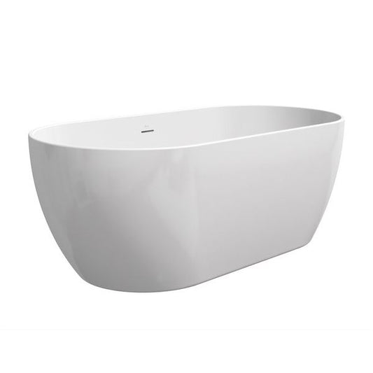 Fritstående badekar med kromafløb og overløb Ravak FREEDOM Q 169x80 hvid 1 stk