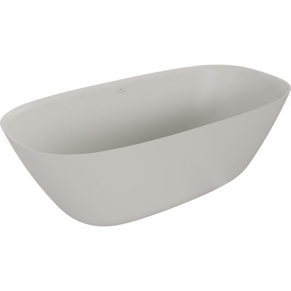 Fritstående badekar i konglomerat Mexen Como 150 x 82 cm mat beton