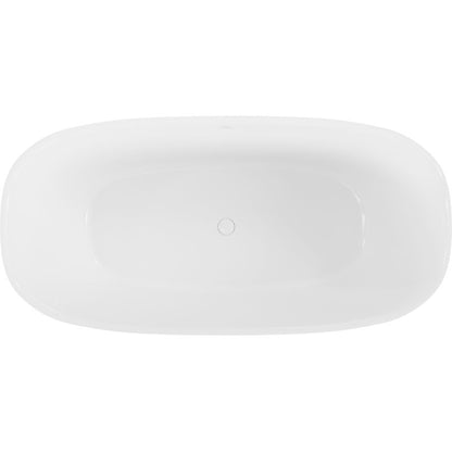 Fritstående badekar i komposit Mexen Como 170 x 82 cm hvid højglans 1 stk.