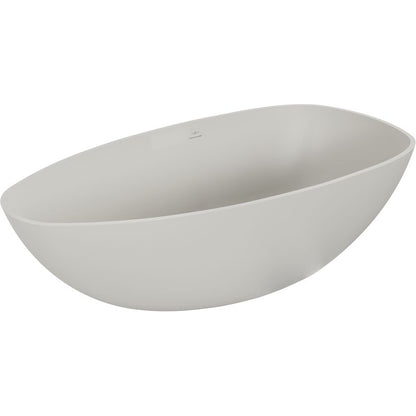 Fritstående badekar i konglomerat Mexen Imola 160 x 81 cm beton mat 1 stk.