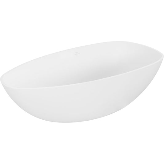 Fritstående badekar i konglomerat Mexen Imola 170 x 88 cm hvid mat 1 stk.