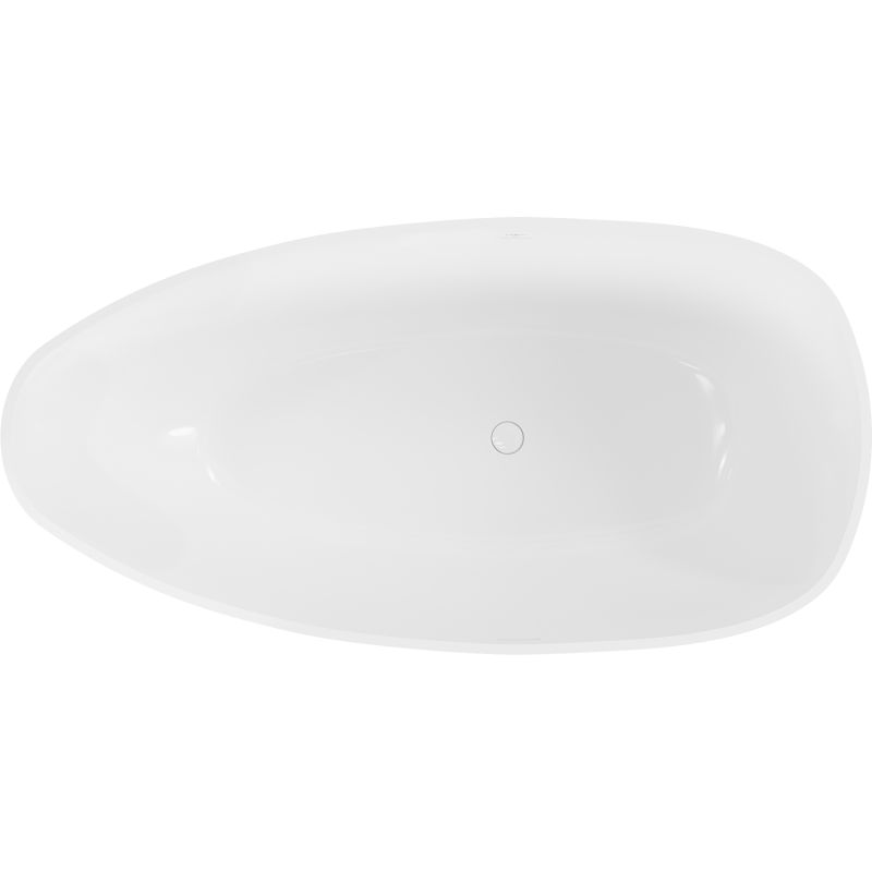 Fritstående badekar i konglomerat Mexen Imola 170 x 88 cm hvid højglans 1 stk.