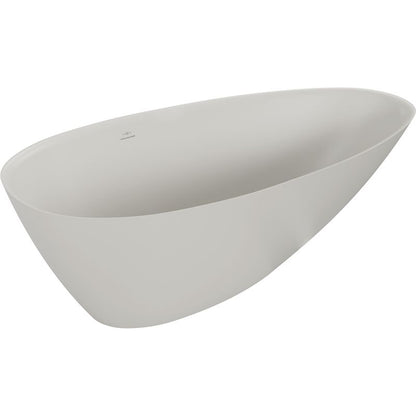 Fritstående badekar i konglomerat Mexen Milano 170 x 86 cm beton mat 1 stk.