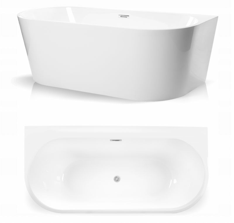 Fritstående Badekar Corsica 170x80 cm Hvid 1 stk. | 5906333002474