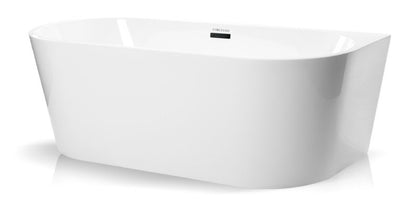Fritstående badekar Corciano Pari 150x75 cm med sorte detaljer, 1 stk.