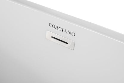 Fritstående badekar Corciano Pari 170x80 cm med hvide detaljer, 1 stk.