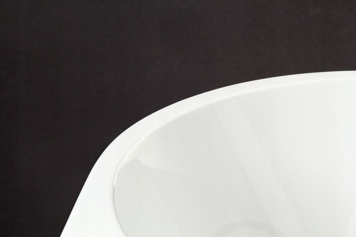 Fritstående badekar Corciano Pari 170 x 80 cm med gyldne detaljer, 1 stk.