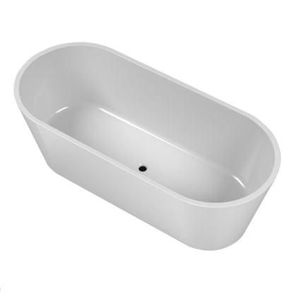 Fritstående badekar Durasan Sky 170 x 75 x 60 cm hvid