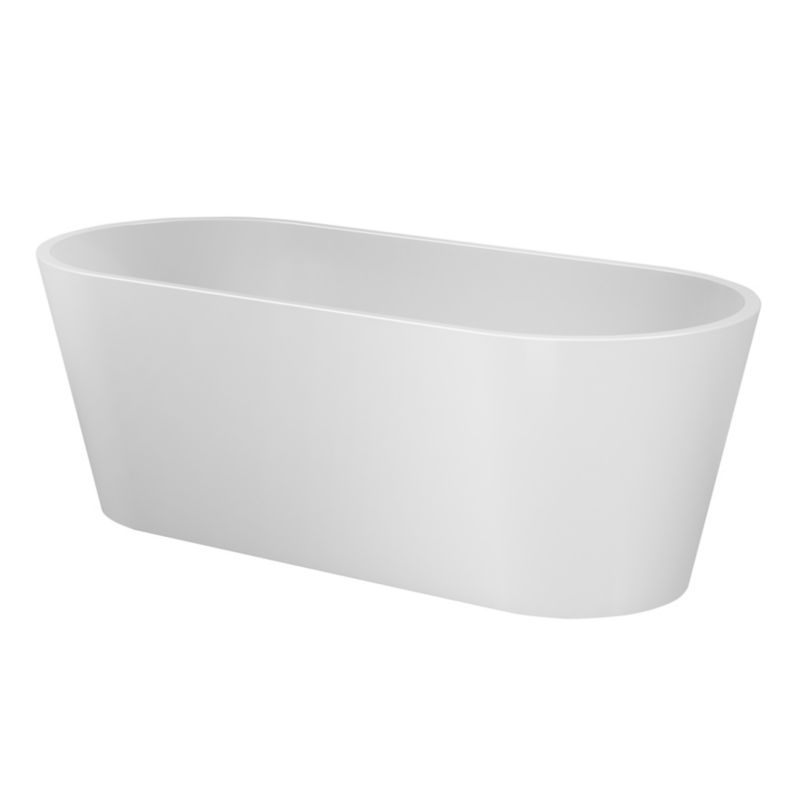 Fritstående badekar Durasan Sky 170 x 75 x 60 cm hvid