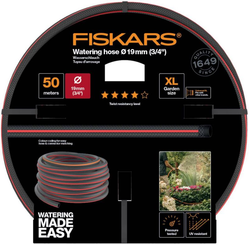 Fiskars havevandslange 3/4" 50 m Q4