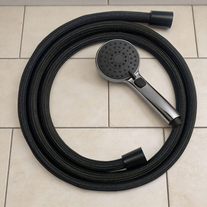 Bruseslange Levanna 1,8 m Sort Mat PVC