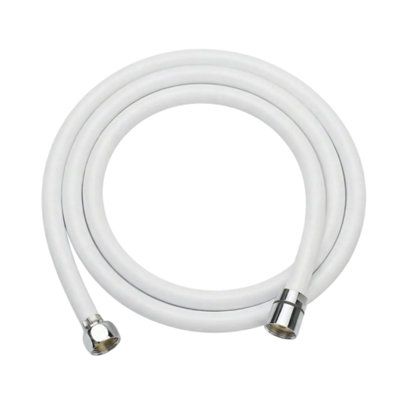 Bruseslange PVC 1,75 m Hvid Mat