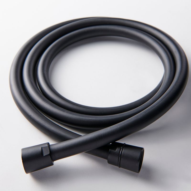 GoodHome PVC bruseforbindelsesslange 1,75 m mat-sort