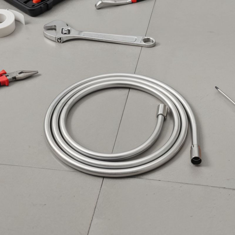 Bruseslange PVC 2 m Sølvgrå Mat 7 mm
