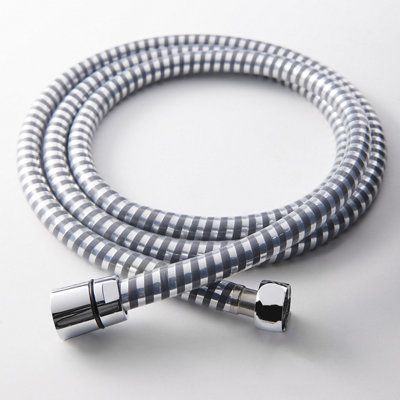 Bruseslange PVC 1,5 m Sølv Blank