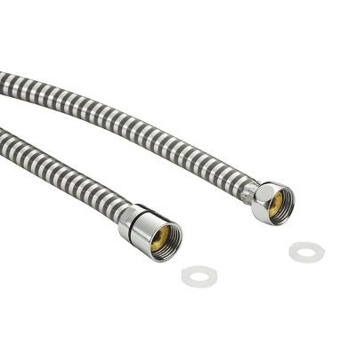 Bruseslange PVC 1,5 m Sølv Blank