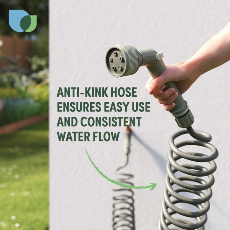 Verve spiralvandslange med fittings 15 m