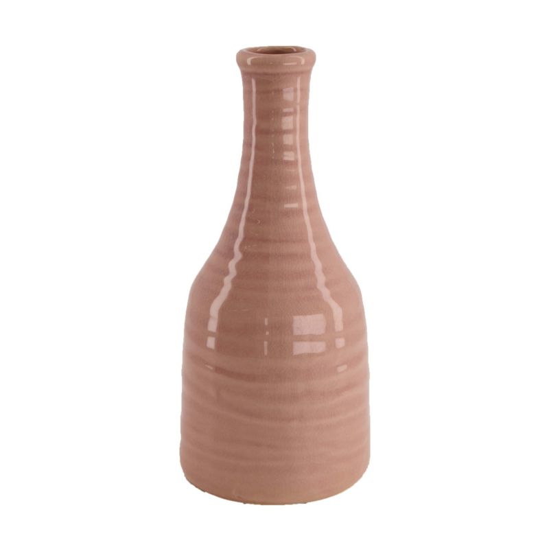 Keramisk vase 23 cm i pink