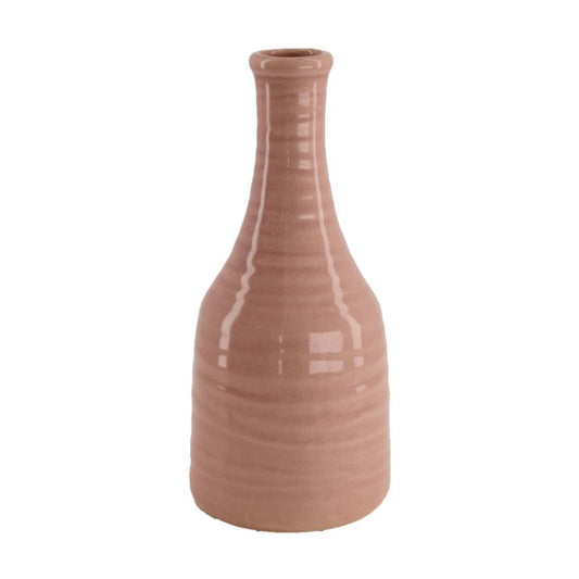 Keramisk vase 23 cm i pink