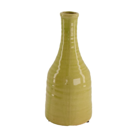 Keramisk vase 23 cm gul