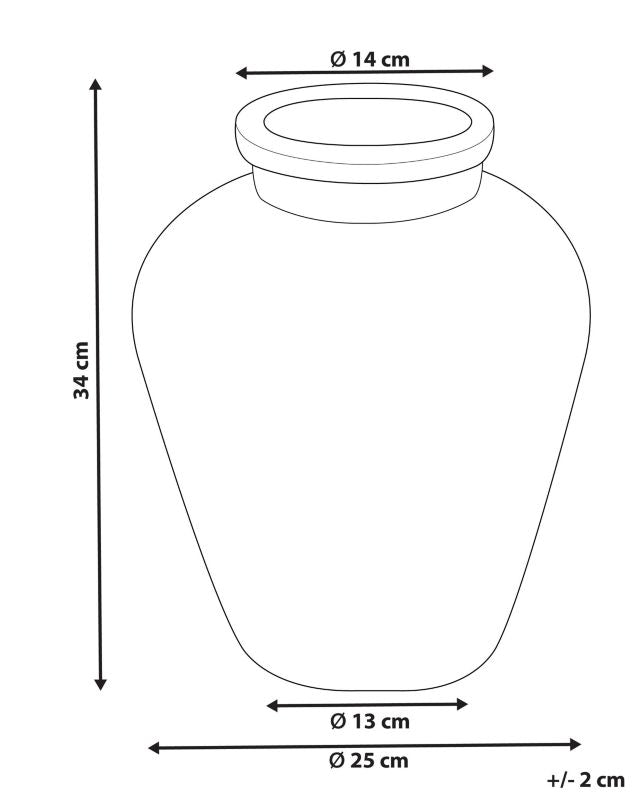 Dekorativ vase Amathus keramik lilla 1 stk.