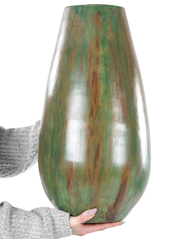 Dekorativ vase Amfisa keramik grøn 1 stk.