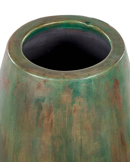Dekorativ vase Amfisa keramik grøn 1 stk.