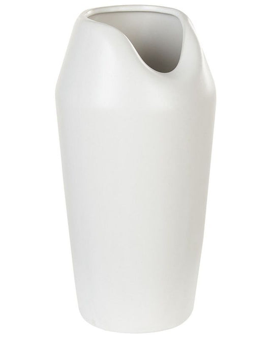 Dekorativ vase Apamea keramik hvid 1 stk.