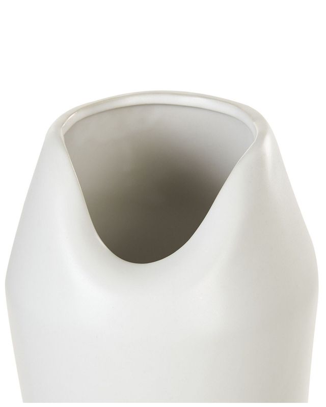 Dekorativ vase Apamea keramik hvid 1 stk.