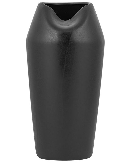 Dekorativ vase Apamea i sort keramik, 1 stk.