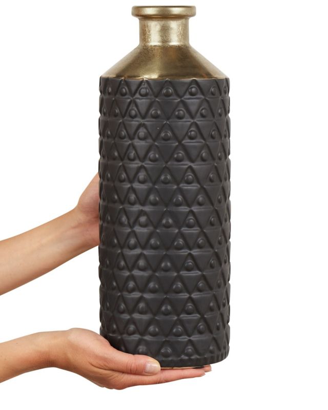 Dekorativ vase Arsin keramik sort 1 stk.