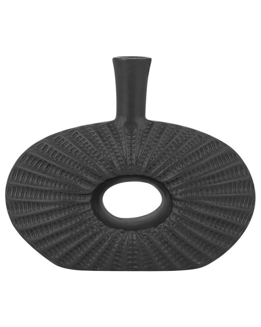 Dekorativ vase Arwad keramik sort 1 stk.